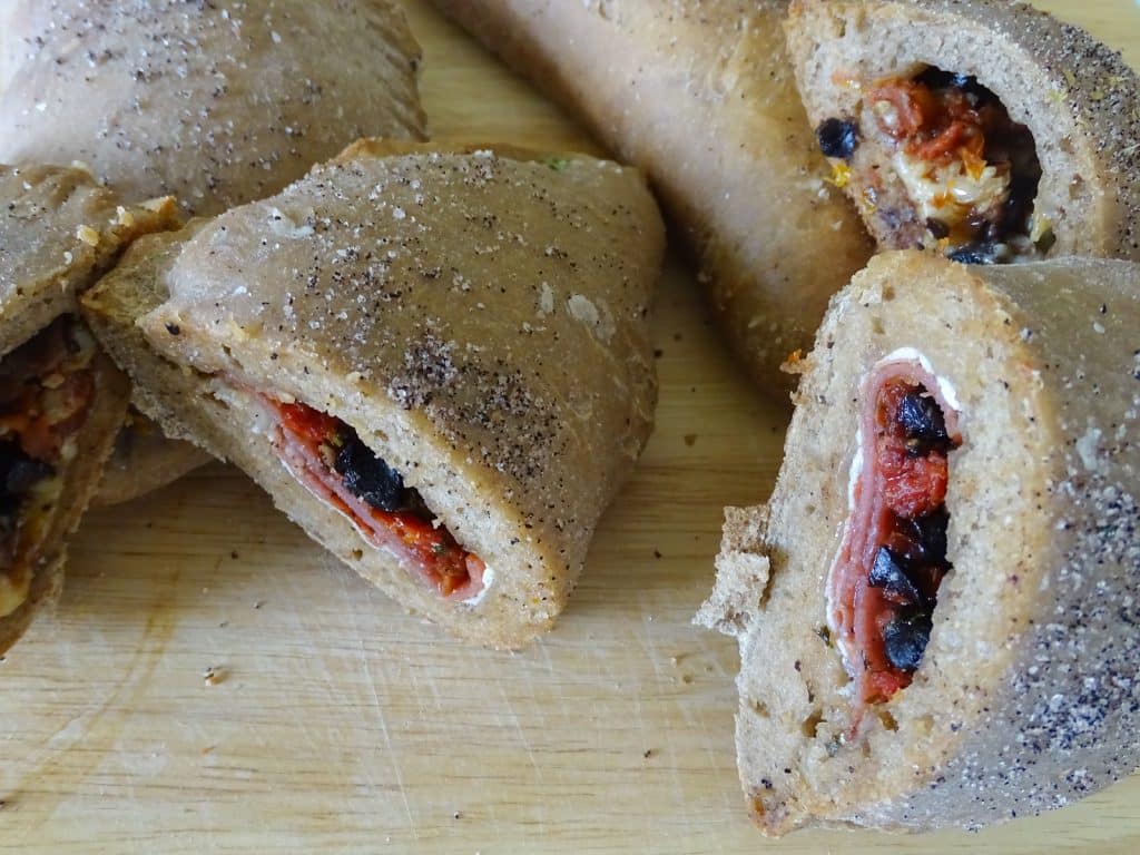 black garlic calzone