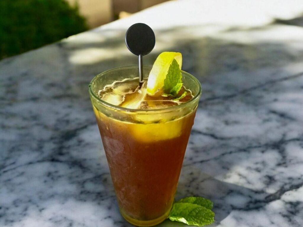 Black Garlic limoncello collins