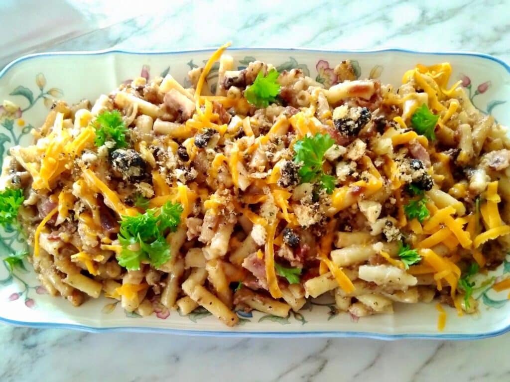 black garlic macaroni cheese