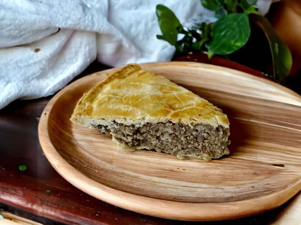black garlic tourtiere