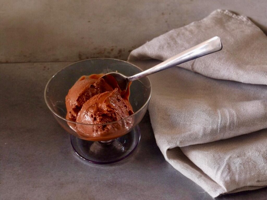 black garlic vegan coconut milk ice cream