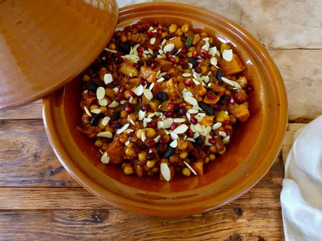 black garlic vegan tagine