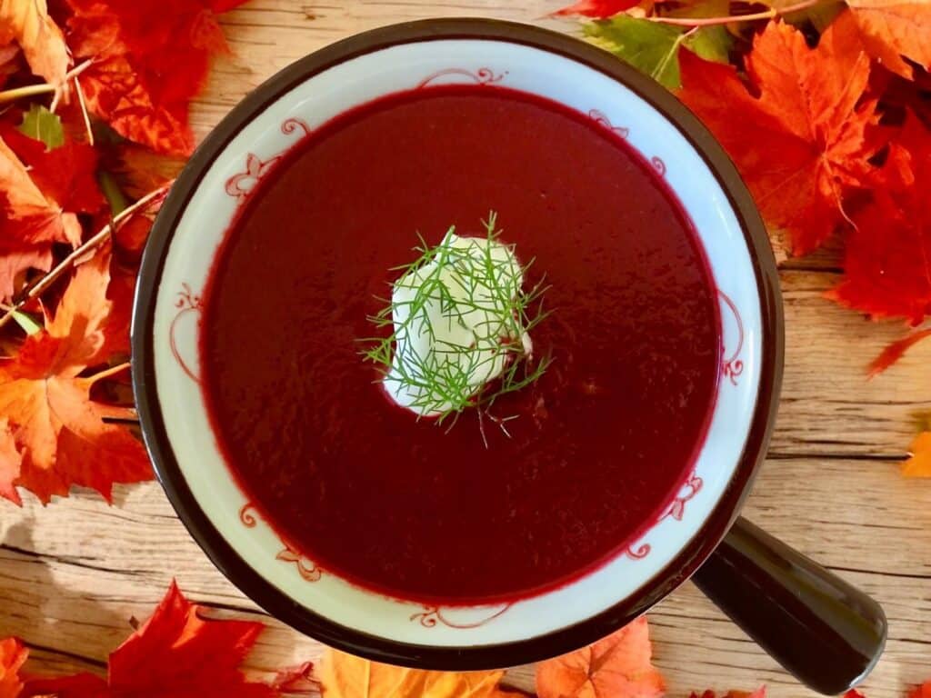 Black Garlic Borscht