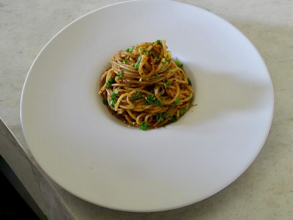 Black Garlic Confit pasta